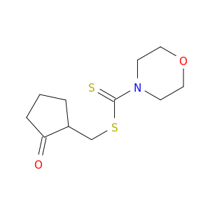4-Morpholinecarbodithioic acid, (2-oxocyclopentyl)methyl ester