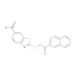Ethanone,1-(2-naphthalenyl)-2-[(6-nitro-2-benzothiazolyl)thio]-
