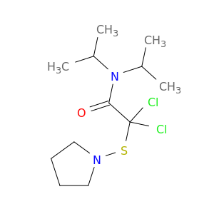 Acetamide, 2,2-dichloro-N,N-bis(1-methylethyl)-2-(1-pyrrolidinylthio)-