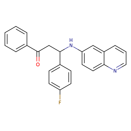 1-Propanone, 3-(4-fluorophenyl)-1-phenyl-3-(6-quinolinylamino)-