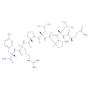 L-Tyrosinamide, L-glutaminyl-L-valyl-L-prolyl-L-leucyl-L-prolyl-L-arginyl-