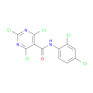 5-Pyrimidinecarboxamide, 2,4,6-trichloro-N-(2,4-dichlorophenyl)-