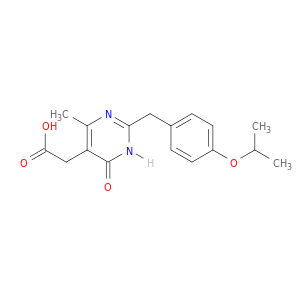 5-Pyrimidineaceticacid, 1,6-dihydro-4-methyl-2-[[4-(1-methylethoxy)phenyl]methyl]-6-oxo-