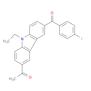 1-[N-乙基-6-(4-氟苯甲酰基)-9H-咔唑-3-乙酮