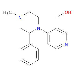 3-Pyridinemethanol, 4-(4-methyl-2-phenyl-1-piperazinyl)-