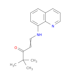 1-Penten-3-one, 4,4-dimethyl-1-(8-quinolinylamino)-