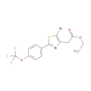 Ethyl 2-(5-bromo-2-(4-(trifluoromethoxy)phenyl)thiazol-4-yl)acetate