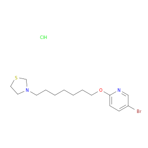 pyridine, 5-bromo-2-[[7-(3-thiazolidinyl)heptyl]oxy]-, hydrochloride(1:1)