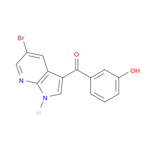 Methanone, (5-bromo-1H-pyrrolo[2,3-b]pyridin-3-yl)(3-hydroxyphenyl)-