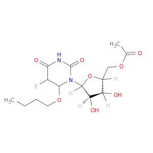 Uridine, 6-butoxy-5-fluoro-5,6-dihydro-, 5'-acetate