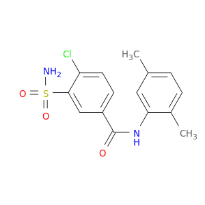 4-氯-N-(2,5-二甲基苯基)-3-氨磺酰基苯甲酰胺