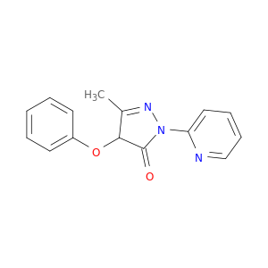 3H-Pyrazol-3-one, 2,4-dihydro-5-methyl-4-phenoxy-2-(2-pyridinyl)-