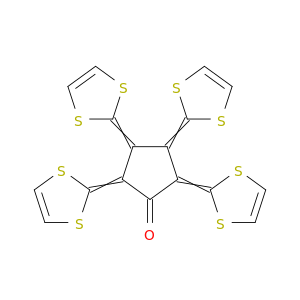 Cyclopentanone, tetrakis(1,3-dithiol-2-ylidene)-
