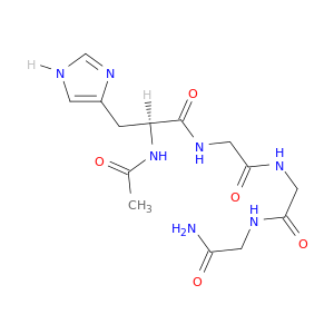 Glycinamide, N-acetyl-L-histidylglycylglycyl-
