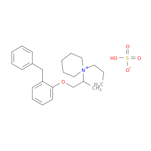 1-(1-((2-BENZYLPHENOXY)METHYL)ETHYL)-1-PROPYLPIPERIDINIUM HYDROGEN SULFATE