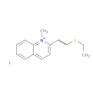 Quinolinium, 2-[2-(ethylthio)ethenyl]-1-methyl-, iodide