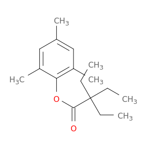 Butanoic acid, 2,2-diethyl-, 2,4,6-trimethylphenyl ester