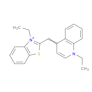 Benzothiazolium, 3-ethyl-2-[(1-ethyl-4(1H)-quinolinylidene)methyl]-