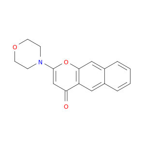 4H-Naphtho[2,3-b]pyran-4-one, 2-(4-morpholinyl)-