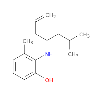 Phenol, 3-methyl-2-[[1-(2-methylpropyl)-3-butenyl]amino]-