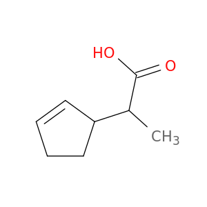 2-(1-cyclopent-2-enyl)propanoic acid