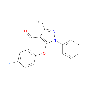 5-(4-Fluorophenoxy)-3-methyl-1-phenyl-1H-pyrazole-4-carbaldehyde