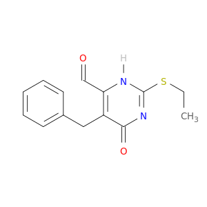 5-benzyl-2-(ethylsulfanyl)-6-oxo-3,6-dihydropyrimidine-4-carbaldehyde