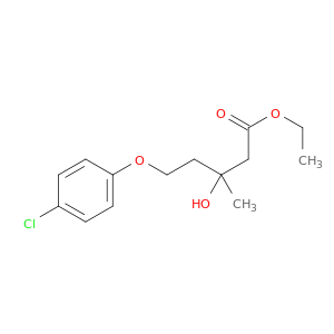 Pentanoic acid,5-(4-chlorophenoxy)-3-hydroxy-3-methyl-, ethyl ester