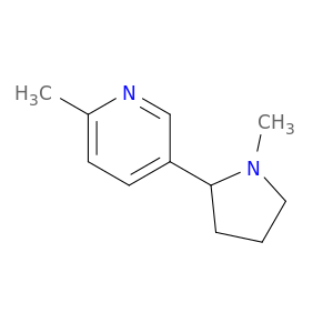 Pyridine, 2-methyl-5-(1-methyl-2-pyrrolidinyl)-