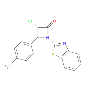 2-Azetidinone, 1-(2-benzothiazolyl)-3-chloro-4-(4-methylphenyl)-