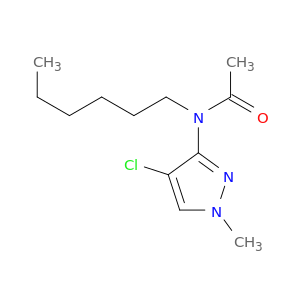 Acetamide, N-(4-chloro-1-methyl-1H-pyrazol-3-yl)-N-hexyl-