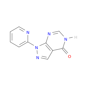 4H-Pyrazolo[3,4-d]pyrimidin-4-one, 1,5-dihydro-1-(2-pyridinyl)-