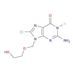9-((2-HYDROXYETHOXY)METHYL)-8-CHLOROGUANINE