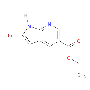 2-BROMO-1H-PYRROLO[2,3-B]PYRIDINE-5-CARBOXYLIC ACID ETHYL ESTER