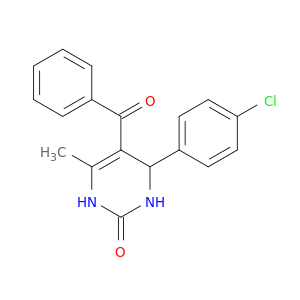 2(1H)-Pyrimidinone, 5-benzoyl-4-(4-chlorophenyl)-3,4-dihydro-6-methyl-
