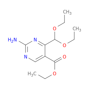 5-Pyrimidinecarboxylic acid, 2-amino-4-(diethoxymethyl)-, ethyl ester