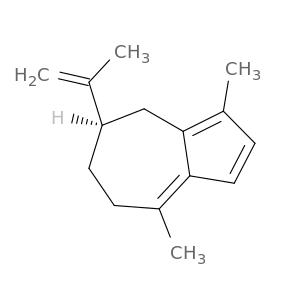 Azulene, 5,6,7,8-tetrahydro-1,4-dimethyl-7-(1-methylethenyl)-, (7R)-