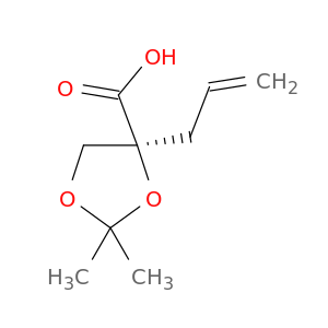 1,3-Dioxolane-4-carboxylic acid, 2,2-dimethyl-4-(2-propenyl)-, (S)-