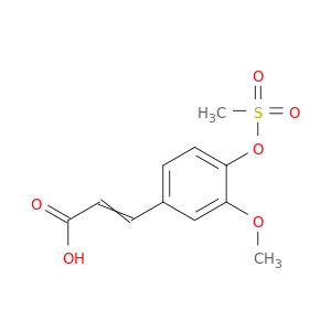 2-Propenoic acid, 3-[3-methoxy-4-[(methylsulfonyl)oxy]phenyl]-