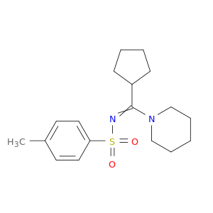 Piperidine, 1-[cyclopentyl[[(4-methylphenyl)sulfonyl]imino]methyl]-