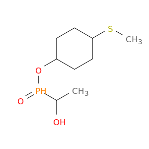 Phosphinic acid, (1-hydroxyethyl)-, 4-(methylthio)cyclohexyl ester