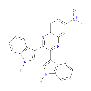 Quinoxaline, 2,3-di-1H-indol-3-yl-6-nitro-