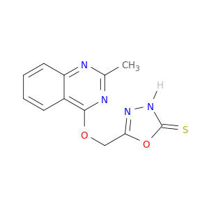 1,3,4-Oxadiazole-2(3H)-thione, 5-[[(2-methyl-4-quinazolinyl)oxy]methyl]-