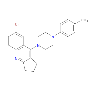 1H-Cyclopenta[b]quinoline,7-bromo-2,3-dihydro-9-[4-(4-methylphenyl)-1-piperazinyl]-