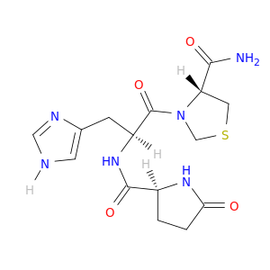 4-Thiazolidinecarboxamide, 3-[N-(5-oxo-L-prolyl)-L-histidyl]-, (R)-