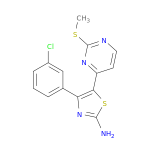 2-Thiazolamine, 4-(3-chlorophenyl)-5-[2-(methylthio)-4-pyrimidinyl]-