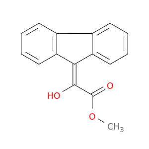 Acetic acid, 9H-fluoren-9-ylidenehydroxy-, methyl ester