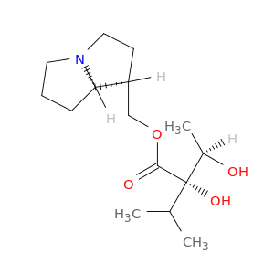 Butanoic acid, 2,3-dihydroxy-2-(1-methylethyl)-, (hexahydro-1H-pyrrolizin-1-yl)methyl ester, (1R-(1alpha(2S*,3R*),7abeta))-