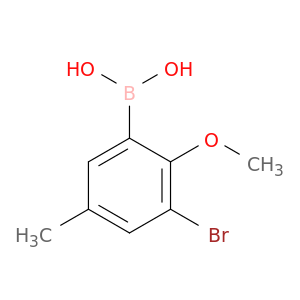 3-溴-5-甲基-2-甲氧基苯基硼酸