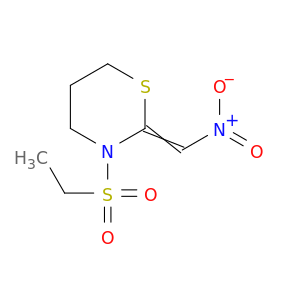 2H-1,3-Thiazine, 3-(ethylsulfonyl)tetrahydro-2-(nitromethylene)-